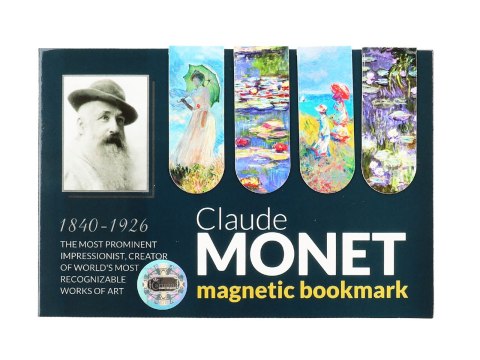 Zestaw 4 zakładek magnetycznych - C. Monet (CARMANI)