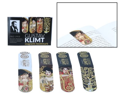 Zestaw 4 zakładek magnetycznych - G. Klimt (CARMANI)