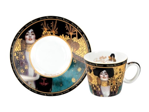 Filiżanka espresso - Klimt, Judyta - Porcelana w okrągłym pudełku