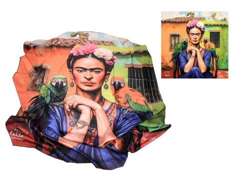 Apaszka Szal ze szlachetnej tkaniny - F. Kahlo (CARMANI)