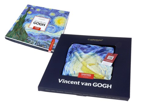 Apaszka Szal ze szlachetnej tkaniny - V. van Gogh, Gwiaździsta Noc (CARMANI)