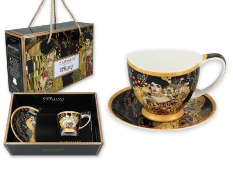 Filiżanka duża PREMIUM - Klimt, Adela - Porcelana w eleganckim kuferku