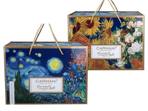 Filiżanka duża PREMIUM - Van Gogh, Wazon z różami - Porcelana w eleganckim kuferku