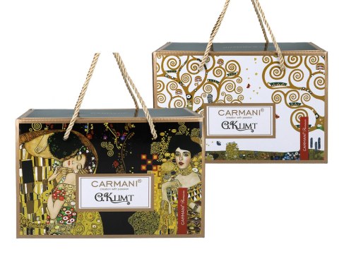 Filiżanka espresso PREMIUM - Klimt, Drzewo życia - Porcelana w eleganckim kuferku