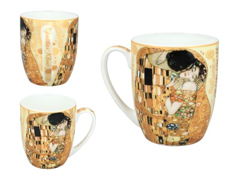 Komplet kubków PREMIUM - Klimt, Pocałunek - Porcelana w eleganckim kuferku