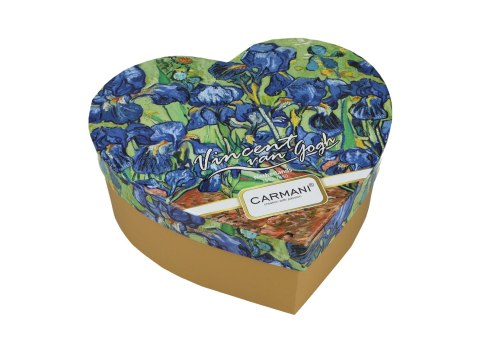 Komplet 2 kubków w sercu - Van Gogh, Irysy PORCELANA