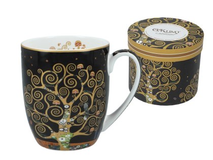 Kubek w pięknym pudełku - Klimt, Drzewo życia