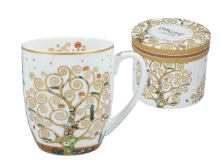 Kubek w pięknym pudełku - Klimt, Drzewo życia