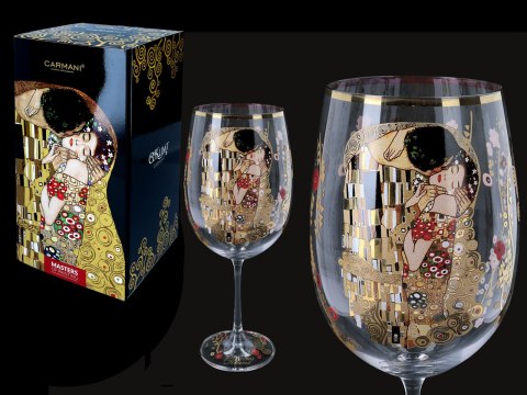 Kieliszek do wina - G. Klimt, Pocałunek